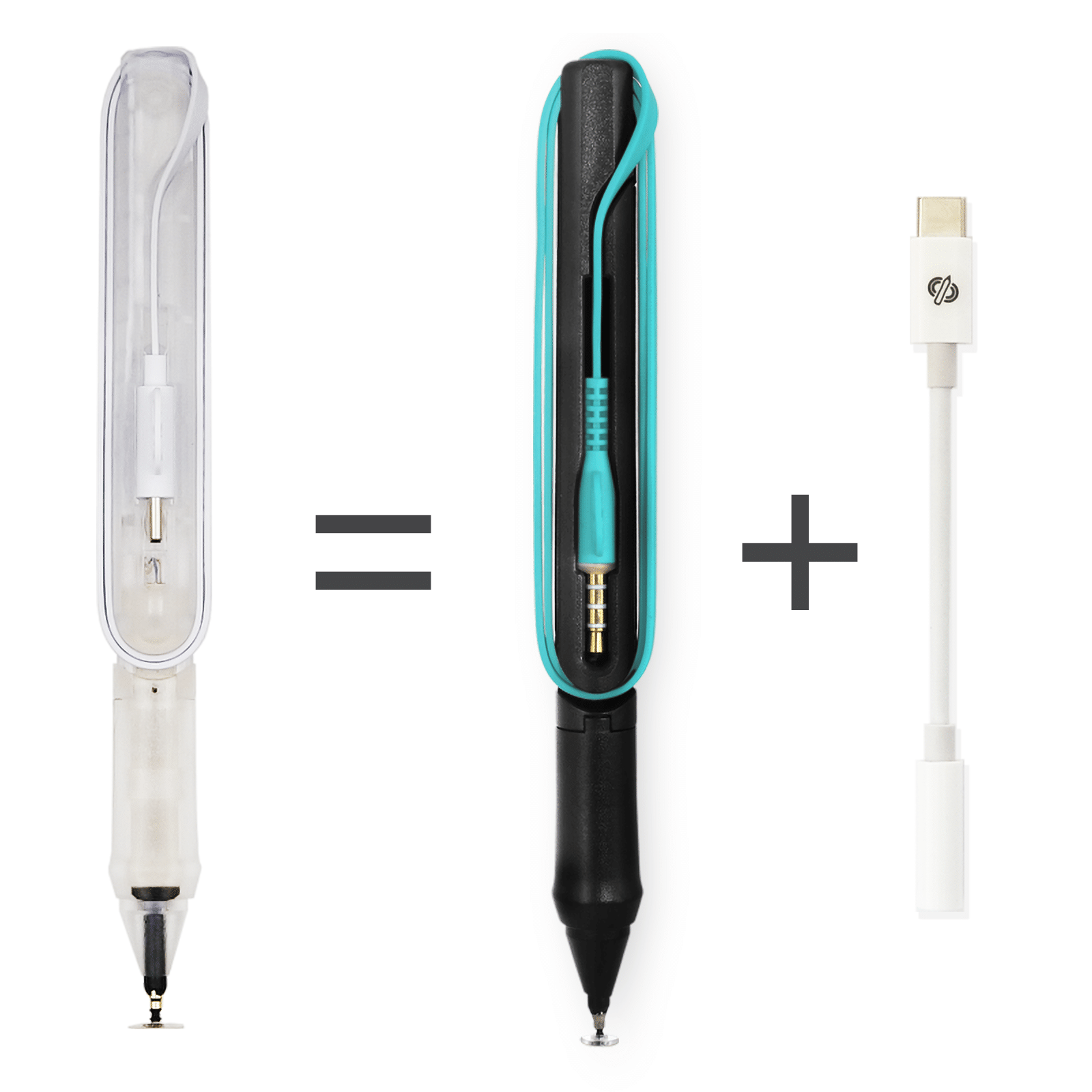 USB C white pen = old pen + adapter