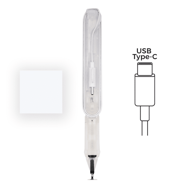 SonarPen (USB C) - Most affordable pressure sensitive stylus for iOS, Android, Windows & Mac - White