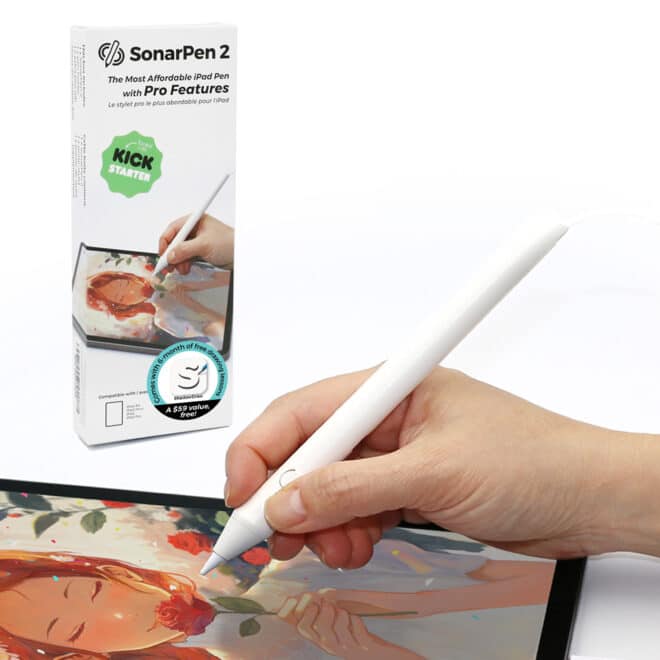 SonarPen 2 pen with art tablet display